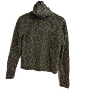 Knitted Sweater S Brown Blue